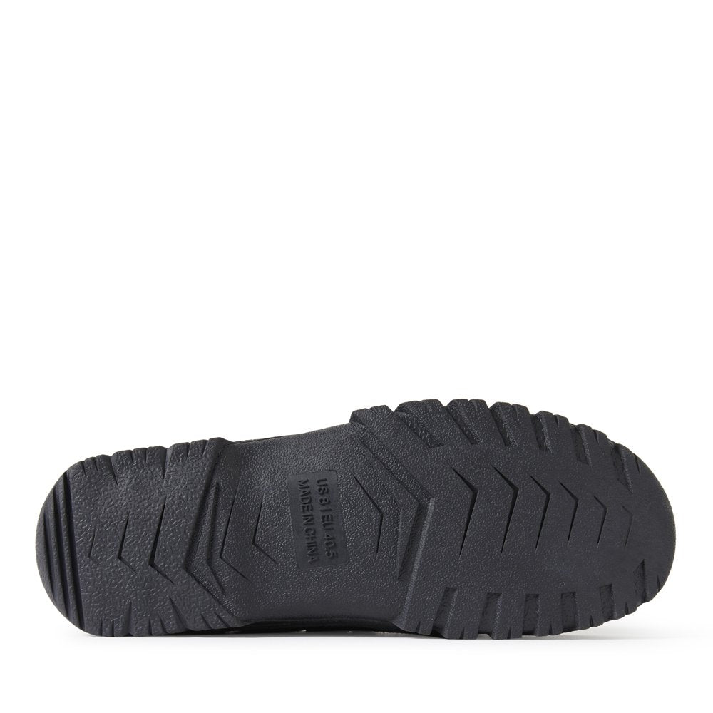 EZ Feet by Dearfoams Genuine Suede and Shearling Wool Moccasin