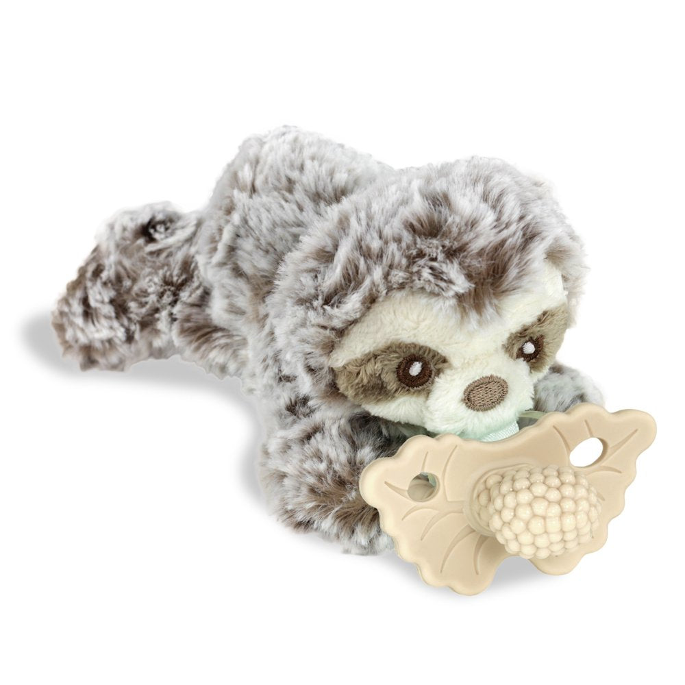 Razbaby Razbuddy Teether Holder - Detachable Razberry Tan Teether 0M+ - Sloth