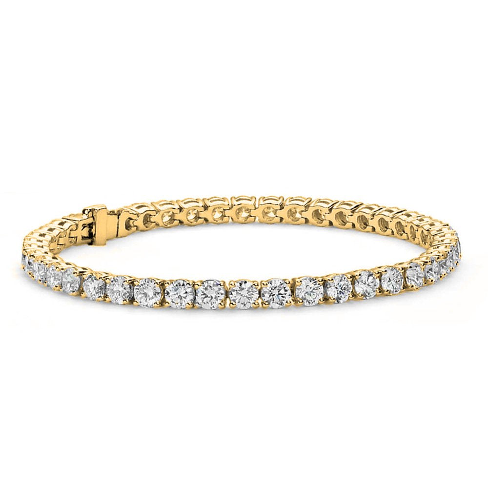 Cate & Chloe Olivia 18K Yellow Gold Plated Tennis Bracelet with Crystals | Women'S Bracelet with CZ Crystals, Gift for Her