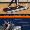 Superfit 2.25HP 2-In-1 Folding under Desk Treadmill W/Speaker Controller APP, Single Display Screen Silver