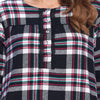 Ashford & Brooks Women'S Flannel Plaid Long Sleeve Nightgown