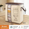 1Pc Futon Storage Bag Non-Woven Fabrics Transparent Visual Window for Quilt Storage Household Items Storage Bag