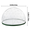 VEVOR Garden Dome 9.5Ft - Geodesic Dome with PVC Cover - Bubble Tent with Door and Windows for Sunbubble, Backyard, Outdoor Winter, Party