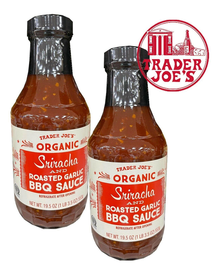 X2 Jars 🔥Trader Joe’S Organic Sriracha & Roasted Garlic BBQ Sauce 19.5Oz 🔥