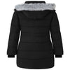 Wantdo Women'S Puffer Jackets Padded Winter Jackets Warm Puffy Jacket Long Winter Coats Black M