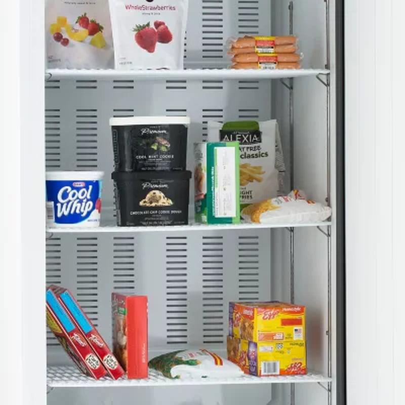 Maxx Cold Single Door Commercial Reach-In Freezer, White (23 Cu. Ft.)