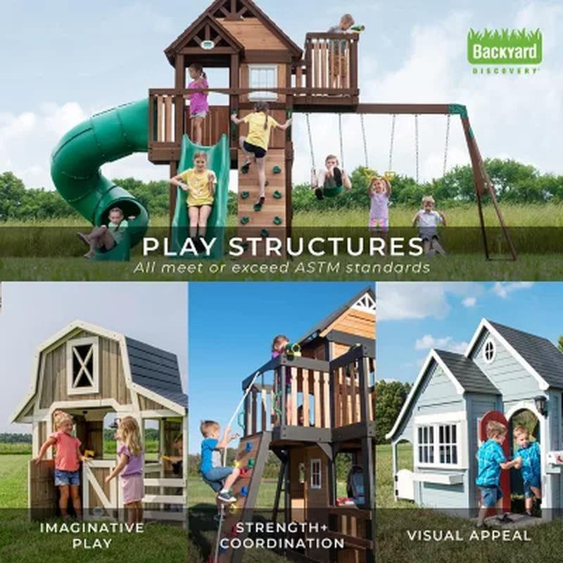 Backyard Discovery Skyfort II Cedar Swing Set/Playset