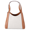 Michael Kors Rosemary Large Logo Shoulder Bag Tote Vanilla MK Signature Acorn