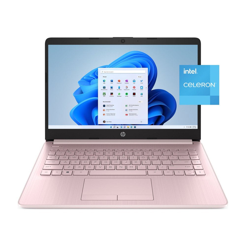 HP Stream 14" Laptop, Intel Celeron N4020 Processor, 4GB RAM, 64GB Emmc, Pink, Windows 11 (S Mode) with Office 365 1-Yr, 14-Cf2112Wm