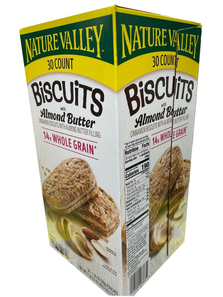 🔥 Nature Valley Biscuits with Almond Butter 30 Ct 40.5 Oz Each Pack 🔥