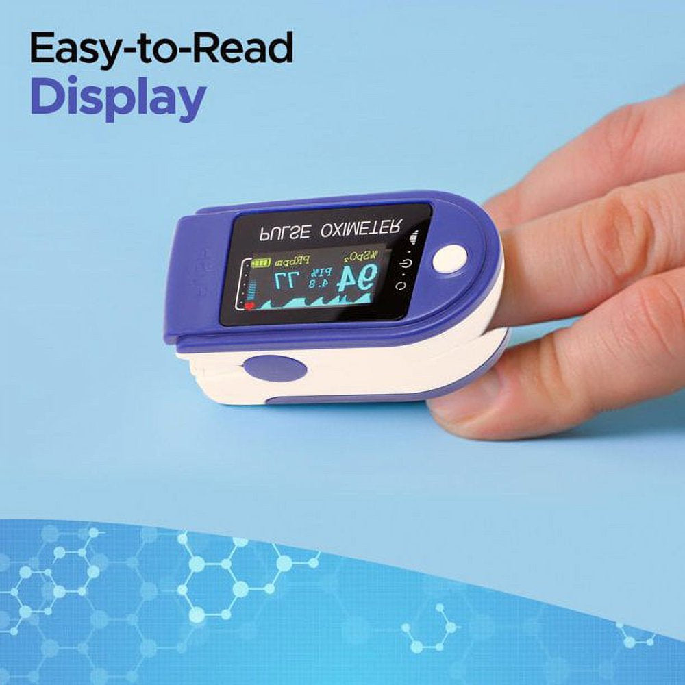 Clearance! Fingertip Pulse Oximeter Blood Oxygen Saturation Monitor Finger Pulse Oximeter, Bar Graphs and Heart Rate Monitor