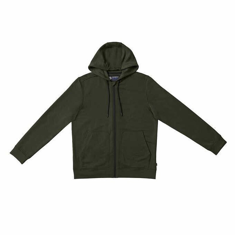 Mondetta Men’S Full Zip Hoodie, GREEN-BLACK-BL