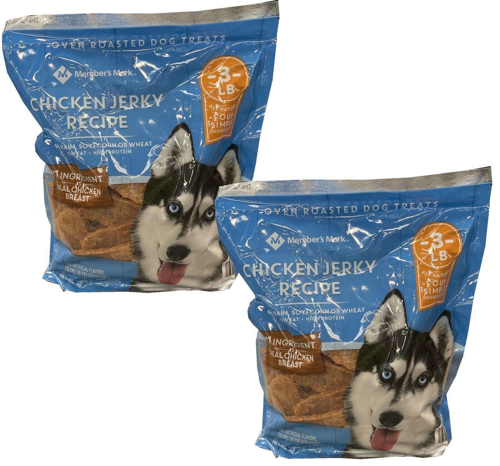 2 Packs Member'S Mark Chicken Jerky Recipe Dog Treats - 48 Oz