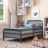 Monarch Hill Ivy Metal Toddler Bed, Graphite Gray