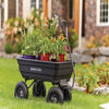 Gorilla Carts GOR4PS 600-Lb. Poly Garden Dump Cart with 10" Tires