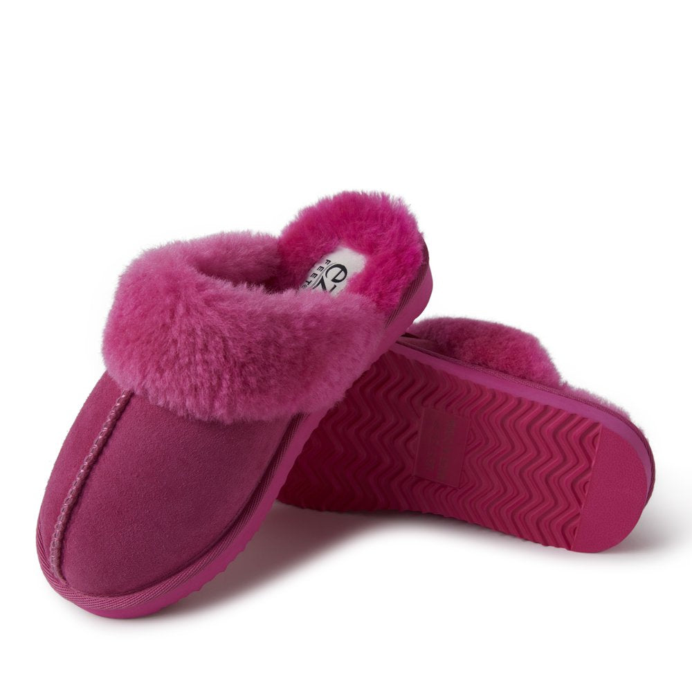 EZ Feet Women’S Genuine Shearling Scuff Slipper