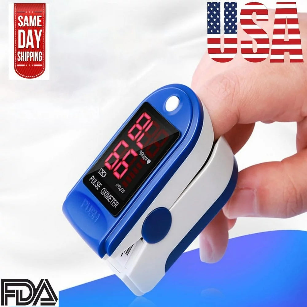 Clearance! Fingertip Pulse Oximeter Blood Oxygen Saturation Monitor Finger Pulse Oximeter, Bar Graphs and Heart Rate Monitor