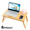 Zimtown Nature Bamboo Folding Laptop Computer Notebook Table Bed Desk Tray Stand