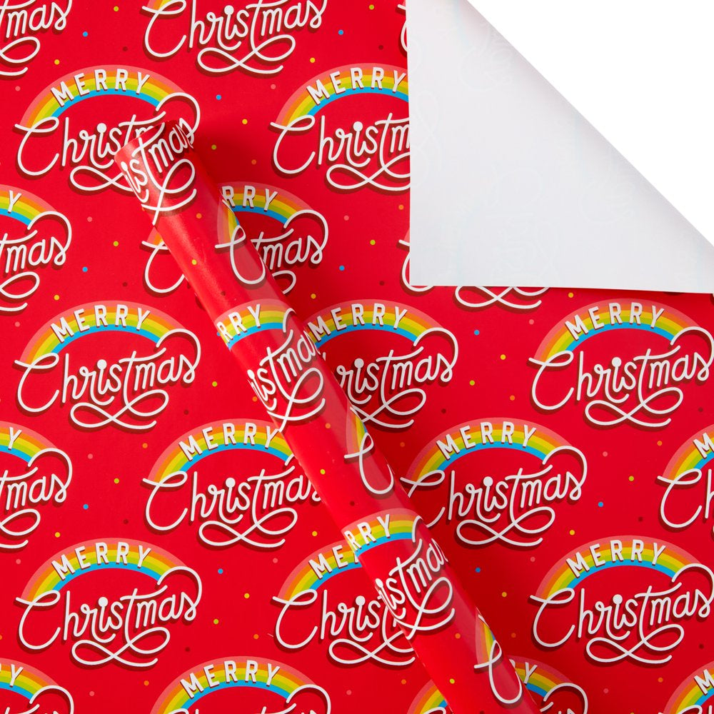 Holiday Time Whimsical Multi-Pack Wrapping Paper Christmas, Multi-Colored 30 in 120 Sq Ft