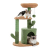 PAWZ Road 32" Cat Tree Tower with Cactus Sisal Scratching Posts Condo Perch for Indoor Small Cats, Green