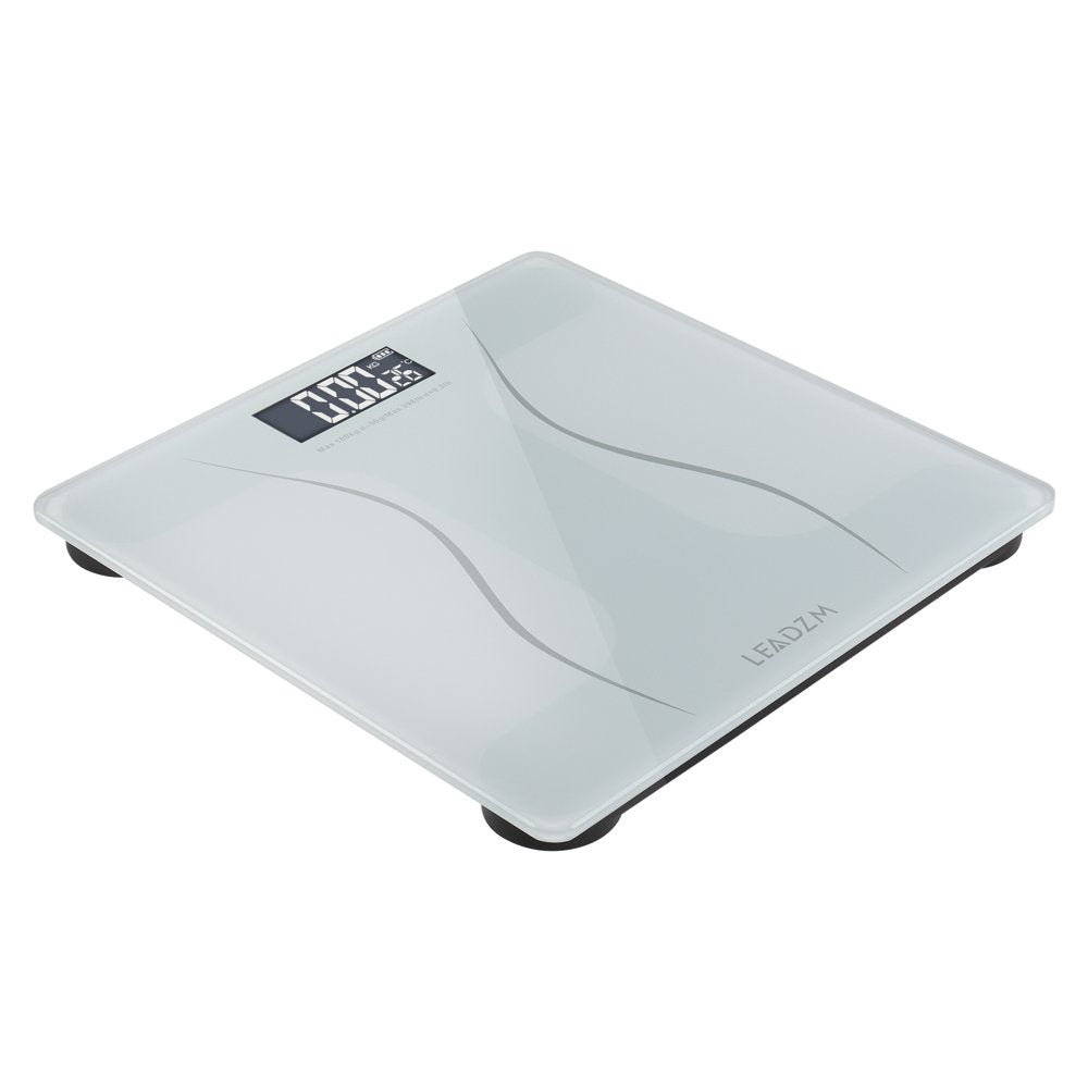 Ktaxon Bathroom Weight Scale, Highly Accurate Digital Bathroom Body Scale, Measures Weight up to 180Kg/396 Lbs., White