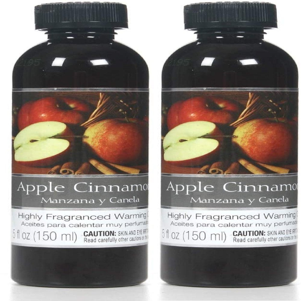 Hosley Set of 2, 5 Oz Apple Cinnamon Fragrance Warming Oils