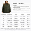 Wantdo Women'S plus Size Winter Jackets Waterproof Puffer Jackets Windbreaker Jacket Army Green XL