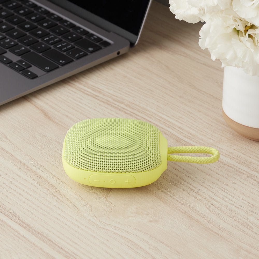 Onn. Mini Rugged Speaker with Bluetooth Wireless Technology, Yellow