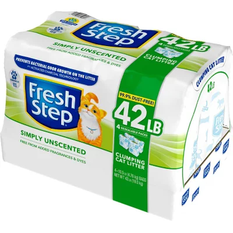 Fresh Step Simply Unscented Clumping Cat Litter (42 Lbs.)