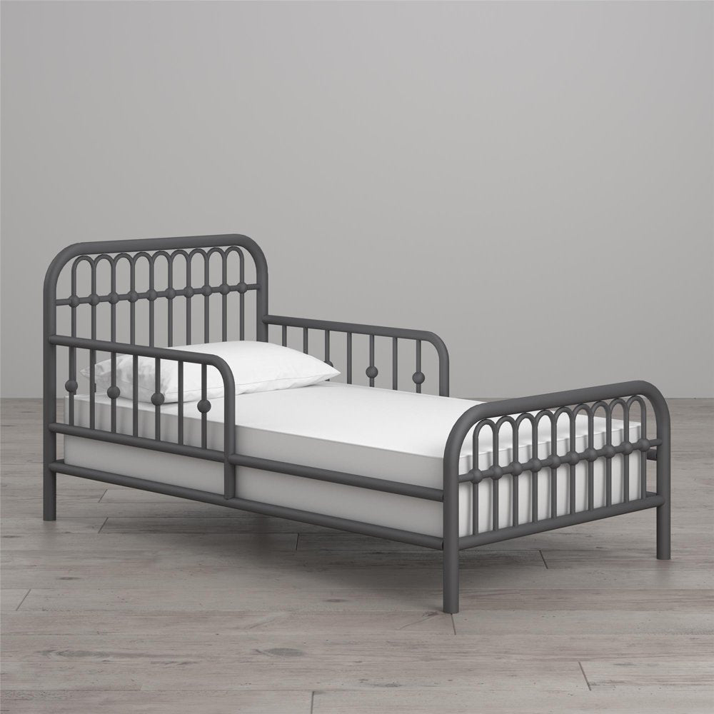 Monarch Hill Ivy Metal Toddler Bed, Graphite Gray