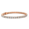 Cate & Chloe Kaylee 18K Rose Gold Plated Tennis Bracelet with CZ Crystals | Women'S Bracelet with Simulated Diamonds