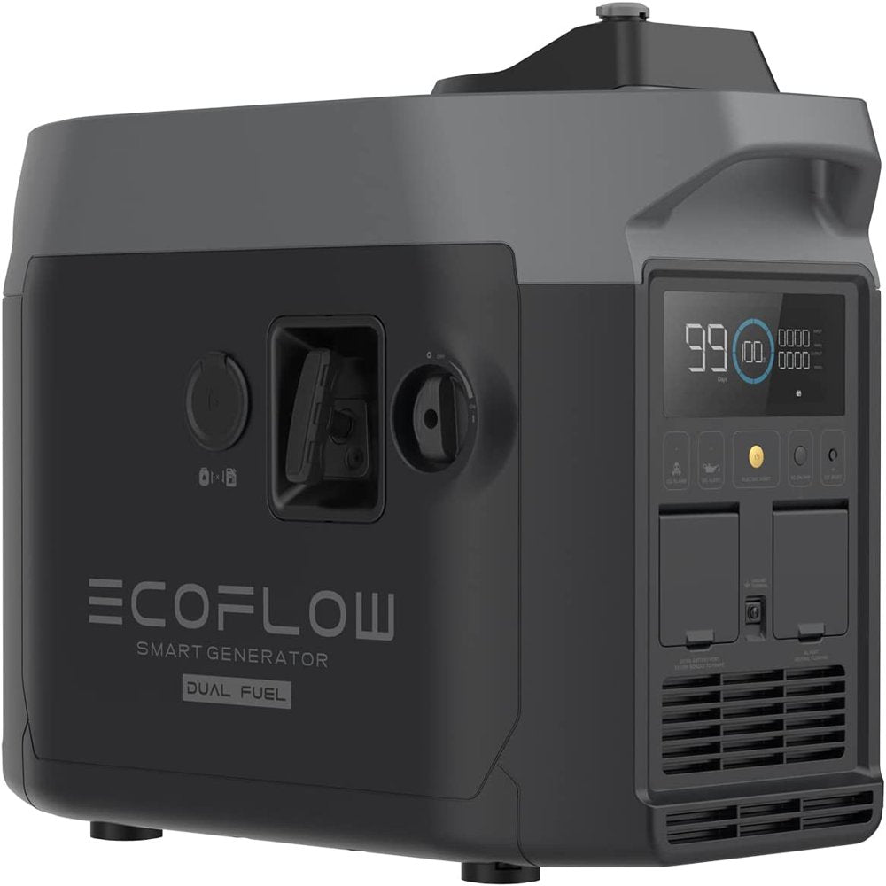 Ecoflow Smart Dual Fuel Generator,Gas/Lpg Inverter Generator,Integrates with Delta Pro/Delta Max/Delta 2,1800W AC Output,For Outdoor Camping,Home Backup,Emergency,Rv,Off-Grid