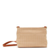 Time and Tru Women'S Charlie Crossbody Handbag, Beige Jacquard