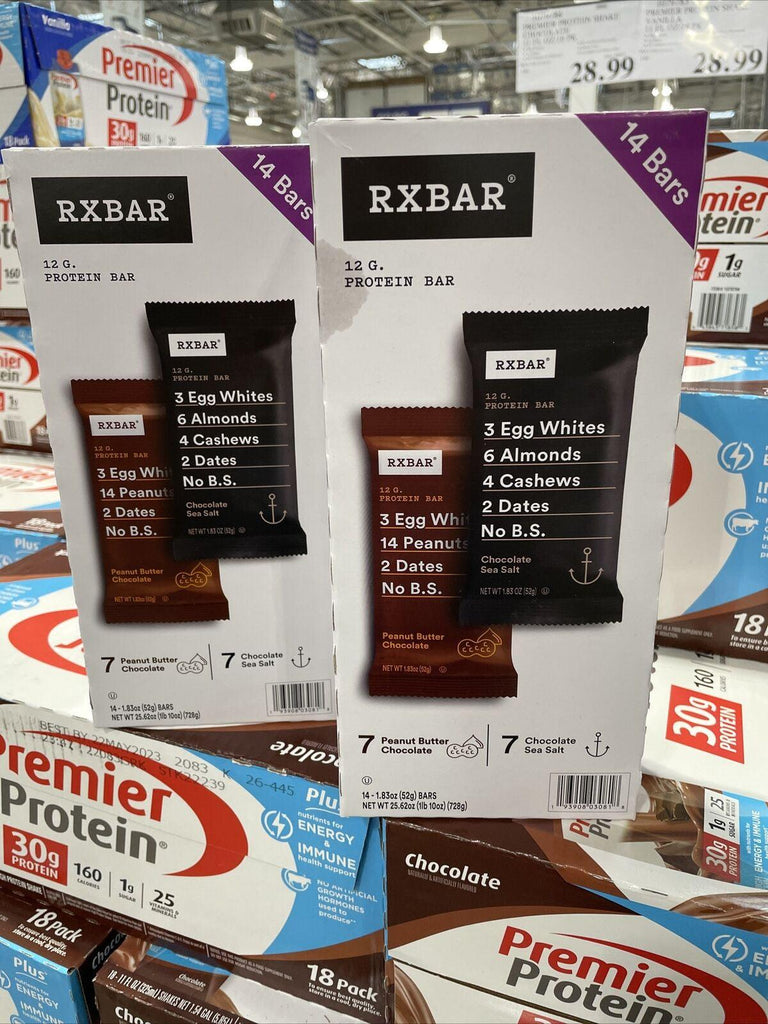 RXBAR Protein Bar Variety Pack, 14 Count Box, Pack of 2