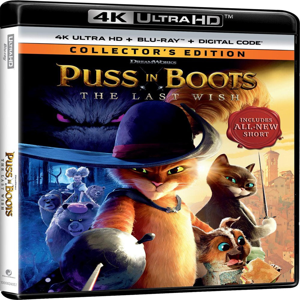 Puss in Boots: the Last Wish - Collector'S Edition (4K Ultra HD + Blu-Ray + Digital Copy)