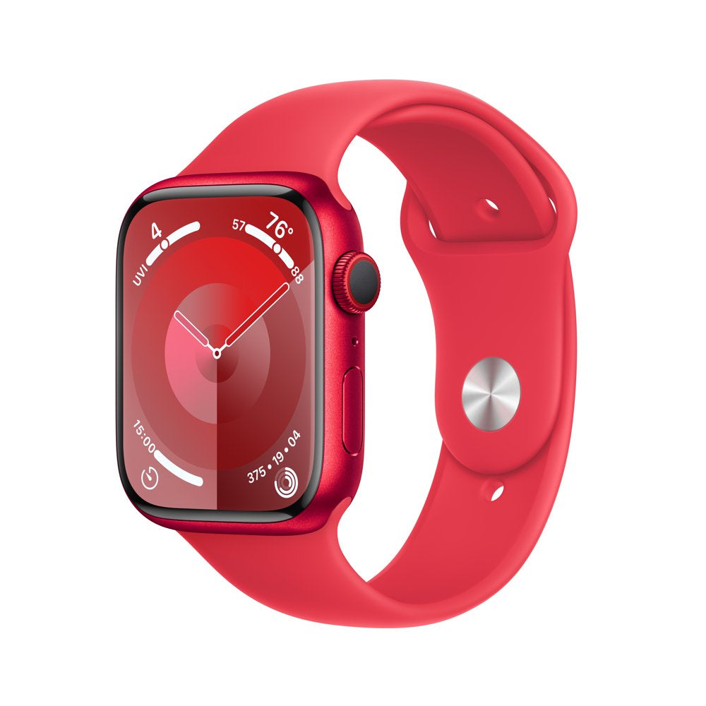 Apple Watch Series 9 GPS + Cellular 45Mm Red Aluminum Case with Red Sport Band - M/L