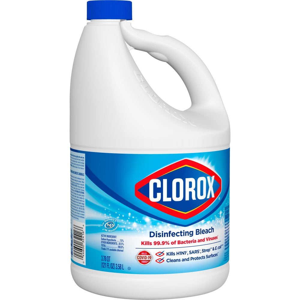 Clorox Disinfecting Bleach, Regular (Concentrated Formula) - 121 Fl Oz