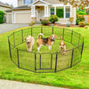 Pawgiant Dog Playpen, Heavy Duty Metal Dog Exercise Playpen Fence for Indoor & Outdoor, 16 Panels & 32'' Height