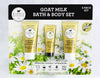 Dionis Goat Milk Bath & Body Set, 3 Piece Set (Vanilla Bean) Free Shipping