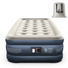 Idoo Air Mattress, Inflatable Airbed with Built-In Pump for Guest Home Camping Travel, 550Lb Max, (Twin Size 18")