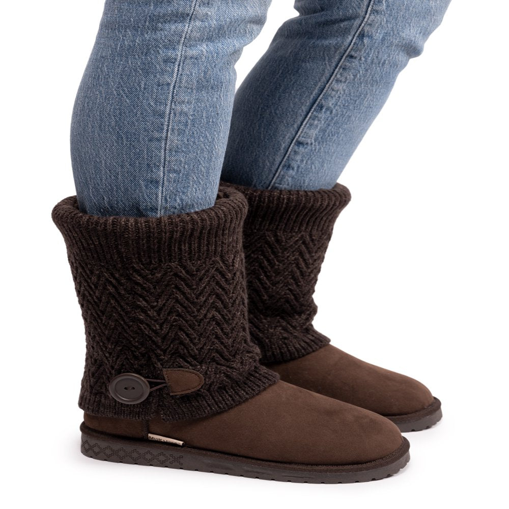 MUK LUKS Women'S Janie Knit Cuff Mid-Calf Boot