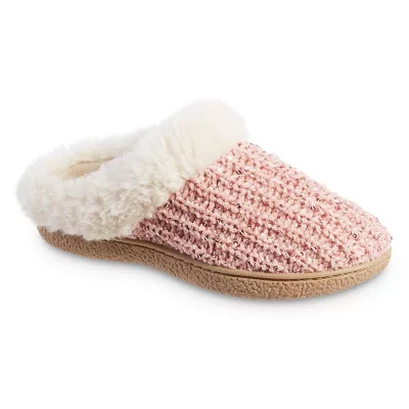 Ladies Isotoner Memory Foam Hoodback Comfort Slippers