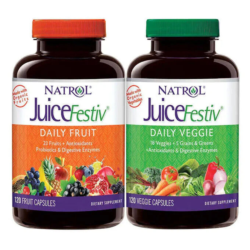 Natrol Juicefestiv Daily Fruit and Veggie, 240 Capsules