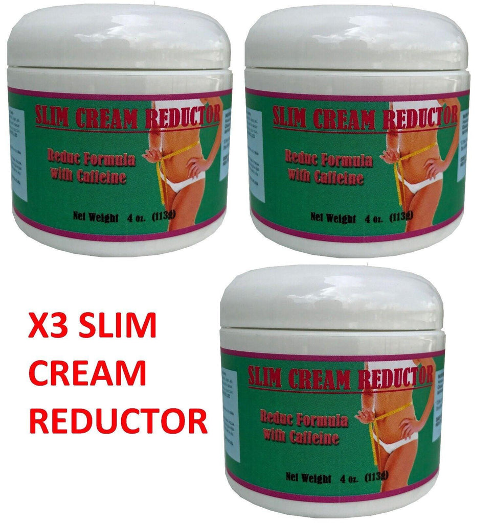 X3 Unid SLIM CREAM REDUCTOR 4Oz GEL CREMA REDUCTORA LIPO-GEL Burner Quema Grasa