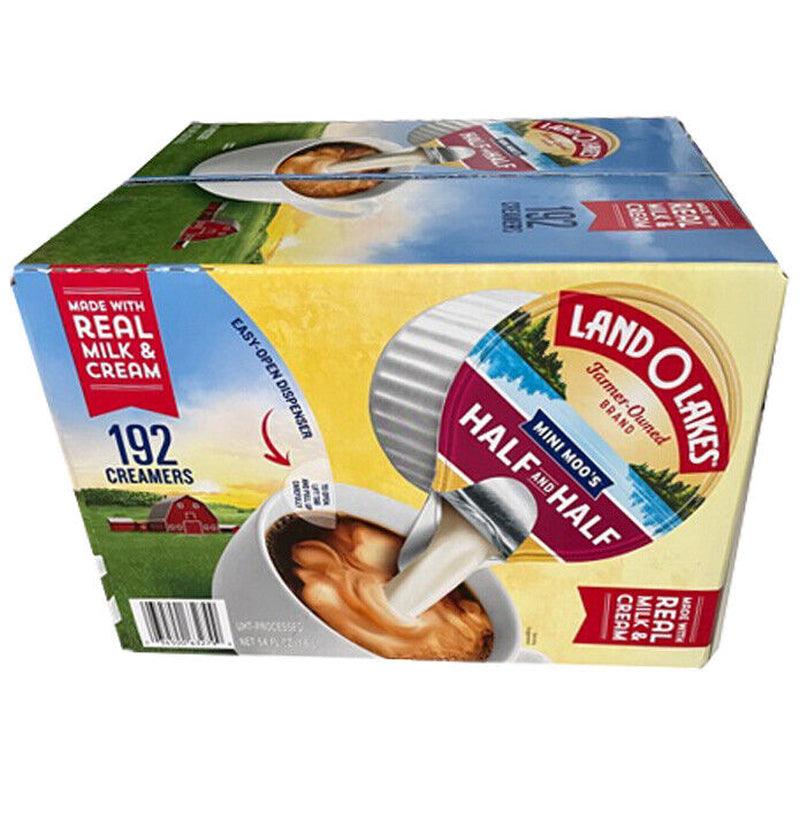 🔥 Land O Lakes Mini Moos Creamer Half and Half Cups 192 Ct Refrigerated Coffee