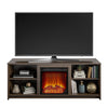 Mainstays Fireplace TV Stand for Tvs up to 65", Walnut