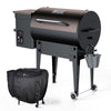 Kingchii 456 Sq. in Wood Pellet Smoker & Grill BBQ with Auto Temperature Controls, Folding Legs for Outdoor Patio RV (Rain Cover Included), Bronze