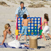 Costway Jumbo 4-To-Score 4 in a Row Giant Game Set for Family Red