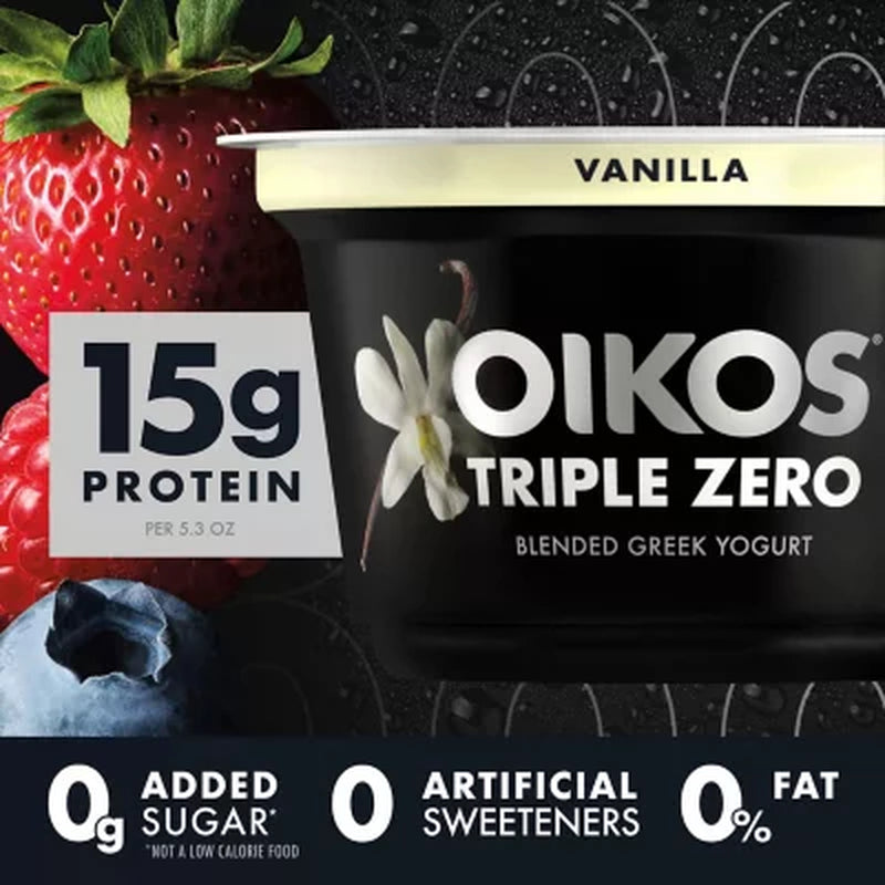 Oikos Triple Zero Blended Greek Yogurt (5.3 Oz., 18 Pk.)