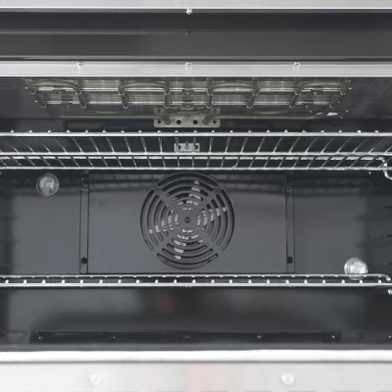 NXR Stainless Steel 36 In. Professional Style Dual Fuel Range with Convection Oven